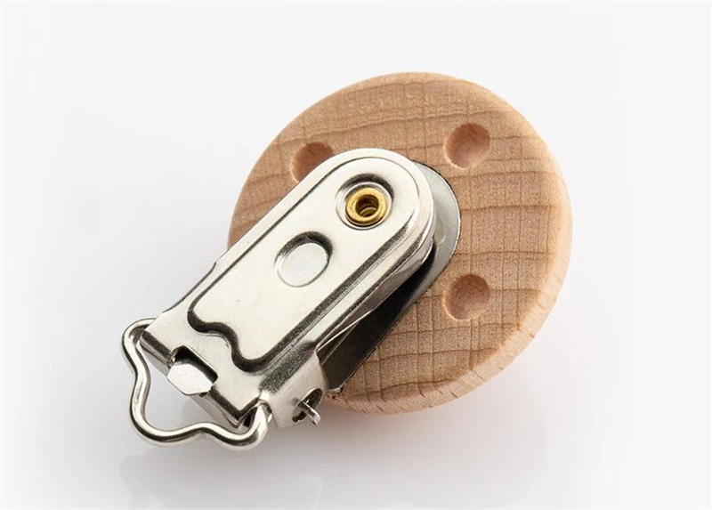5/10pcs Baby Pacifier Clip Holder Wooden Soother Teether Feeding Care Nipple Holder Infant Dummy Chew Pacifier Chain Accessories