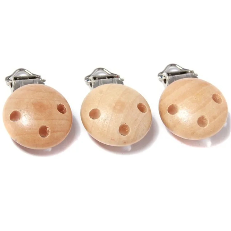 5/10pcs Baby Pacifier Clip Holder Wooden Soother Teether Feeding Care Nipple Holder Infant Dummy Chew Pacifier Chain Accessories
