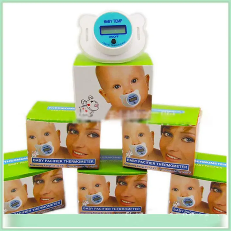 Baby Pacifier Thermometer Infant and Child Oral Temperature Measurement Oral Pacifier Electronic Thermometer Soothing