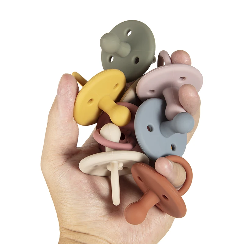 Newborn Dummy Soother Food Grade Silicone Baby Soother Pacifier BPA Free Infant Nipple Soft Nursing Accessories