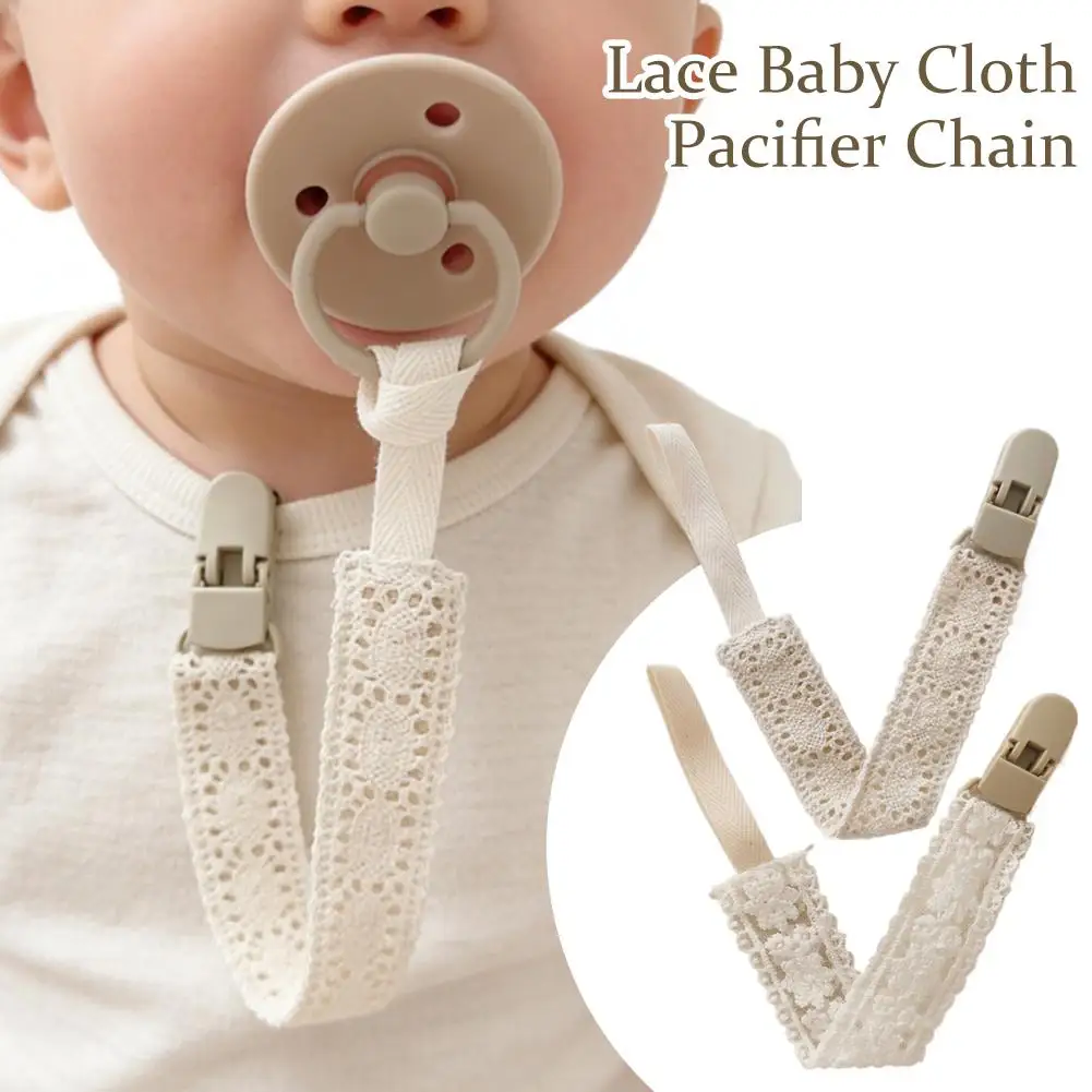 Baby Pacifier Clip Floral Pattern Plastic Holder Dummy Clip Soother Strap Children Accessory