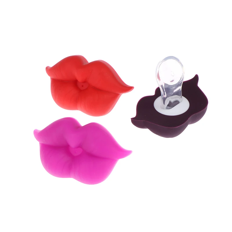 Lip-Shaped Pacifier For Babies Funny Comfortable Silicone Soother With Orthodontic Nipples Perfect For Toddler Feeding