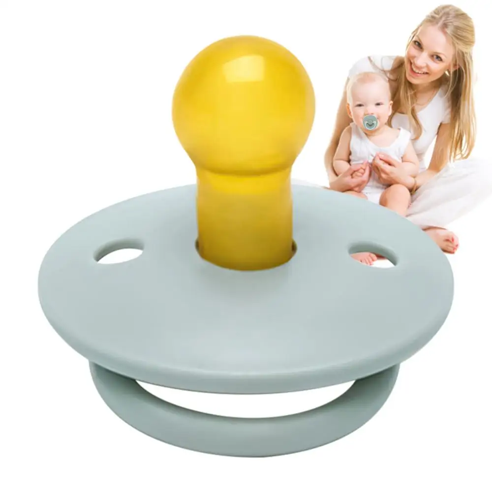 Portable Silicone Sooth Pacifier Soothing Nipple for Breastfeeding Babies Chewable Teether Toy for Children Girl Boy Home Use