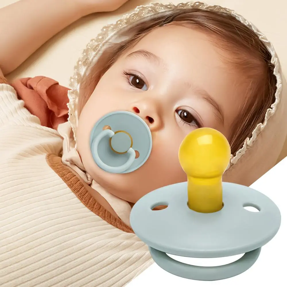 Portable Silicone Sooth Pacifier Soothing Nipple for Breastfeeding Babies Chewable Teether Toy for Children Girl Boy Home Use