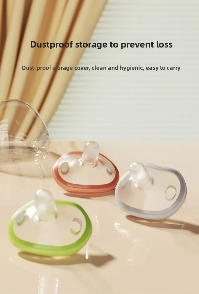 Newborn Pacifier Made of Food-grade Soft Silicone, Mimics Mother's Milk, Anti-colic, Easy To Clean, A Must-have for Baby's Sleep