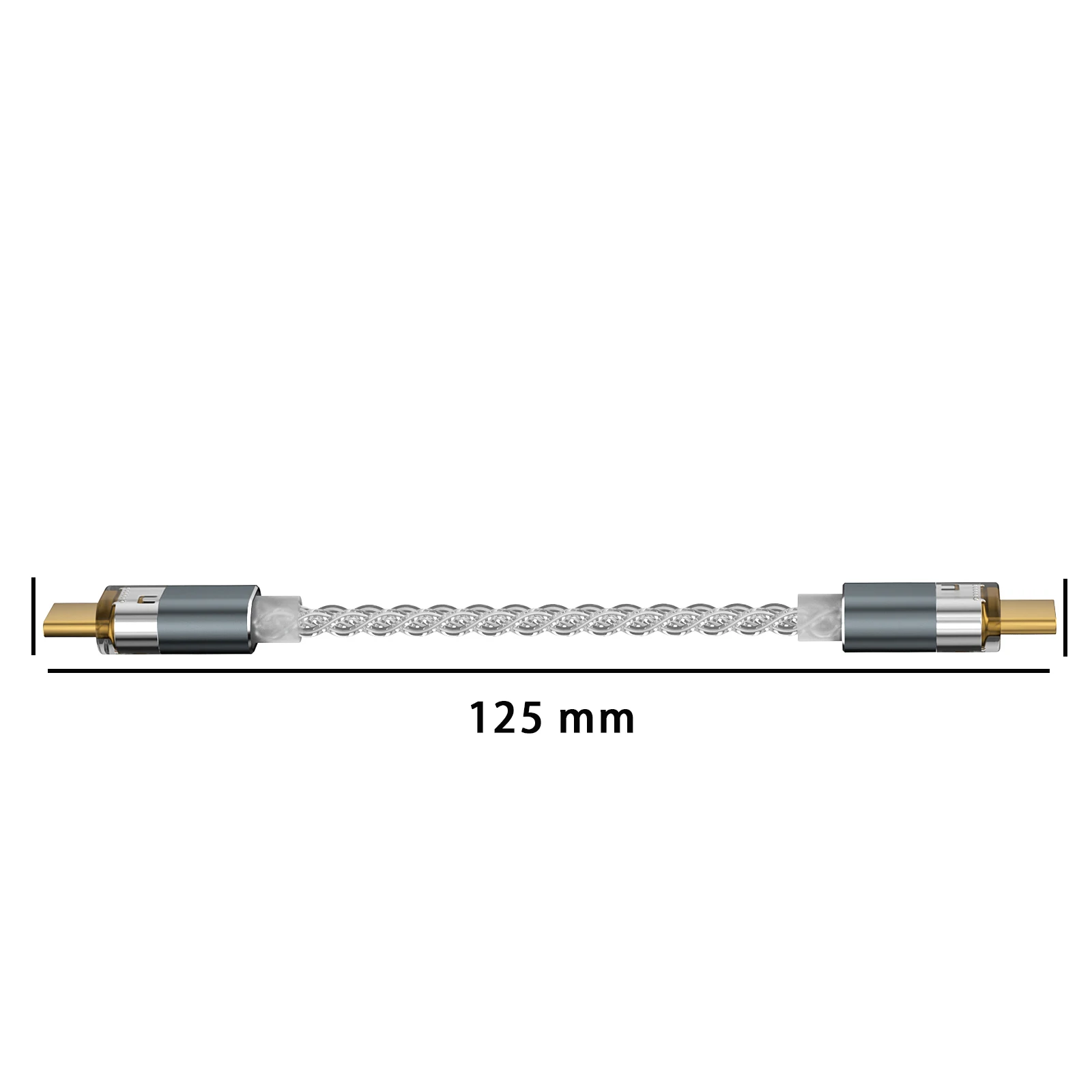 SIWRE OT1 USB-C To USB-C Audio Cable For Dongle DAC Portable Headphone Amp Silver-Plated Single Crystal Copper Type-c OTG Cables