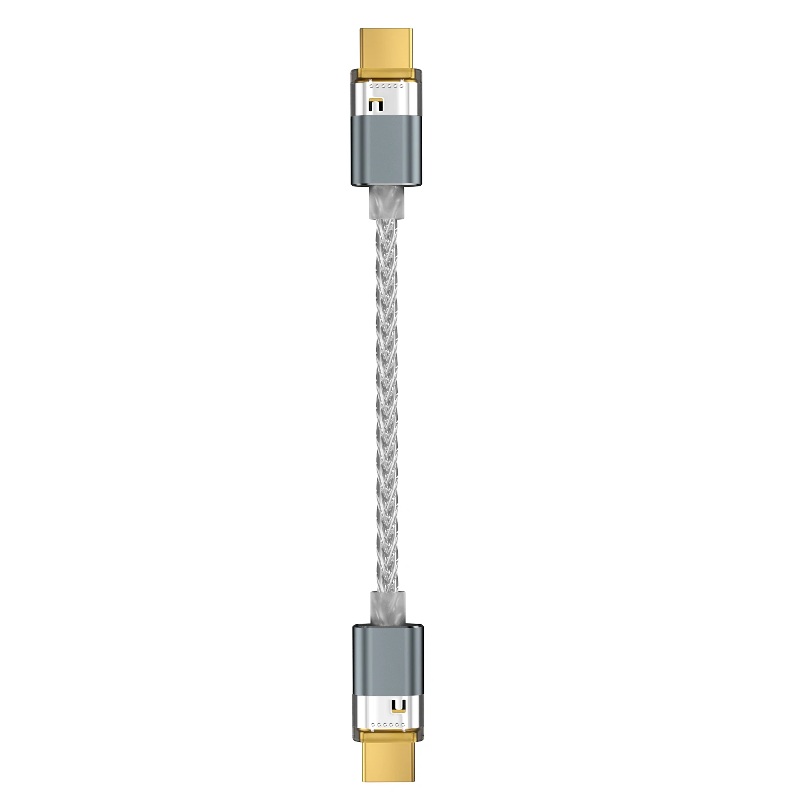 SIWRE OT1 USB-C To USB-C Audio Cable For Dongle DAC Portable Headphone Amp Silver-Plated Single Crystal Copper Type-c OTG Cables