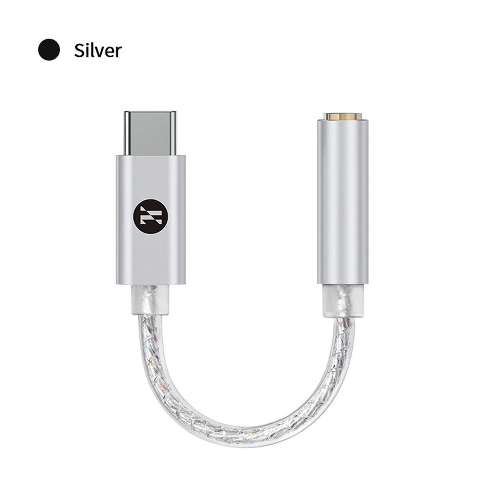 JCALLY JM12 Digital Audio Adapter Type-C to 3.5mm HIFI Sound DAC Decoder Headphone Amplifier for Phone PC Audio Cable