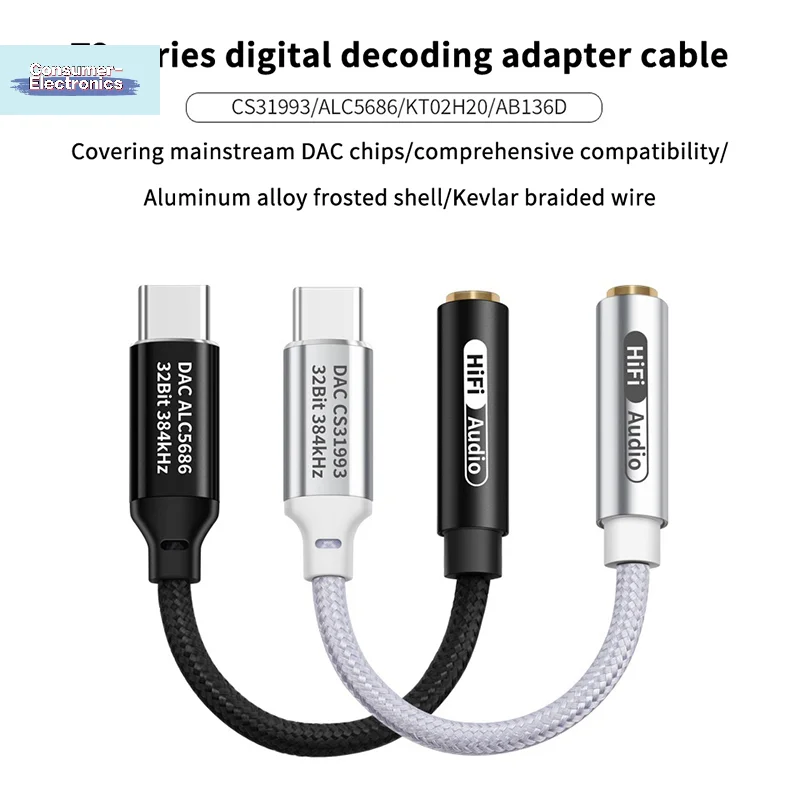 【Type C To 3.5mm HiFi DAC Headphone Amplifier CX31993 Chip USB C Audio Decoder AMP Adapter DAC Amplifier For Android】