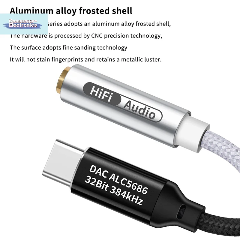 【Type C To 3.5mm HiFi DAC Headphone Amplifier CX31993 Chip USB C Audio Decoder AMP Adapter DAC Amplifier For Android】
