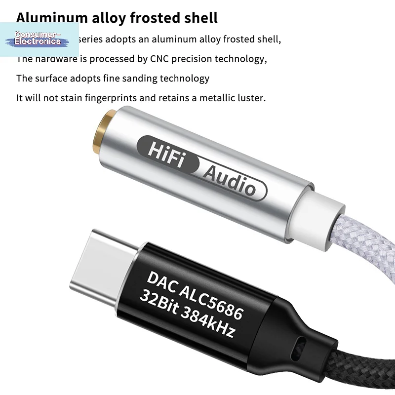 【Type C To 3.5mm HiFi DAC Headphone Amplifier CX31993 Chip USB C Audio Decoder AMP Adapter DAC Amplifier For Android】