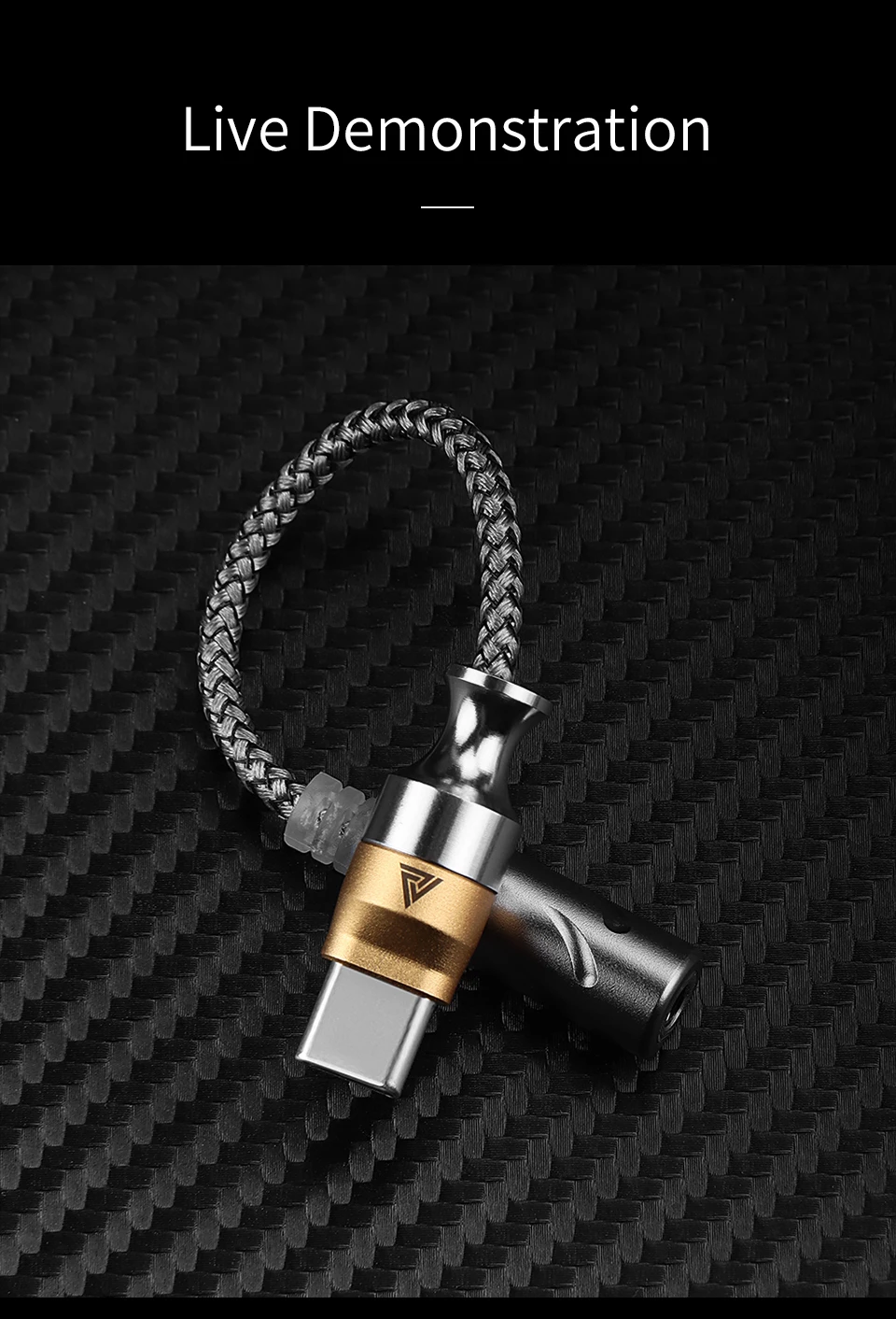 QKZ TC MAX Pro USB Type C to 3.5mm Conversion Interface headphone Amplifier Audio Decoder Earbuds Mobile Phone Adapter HiFi DAC