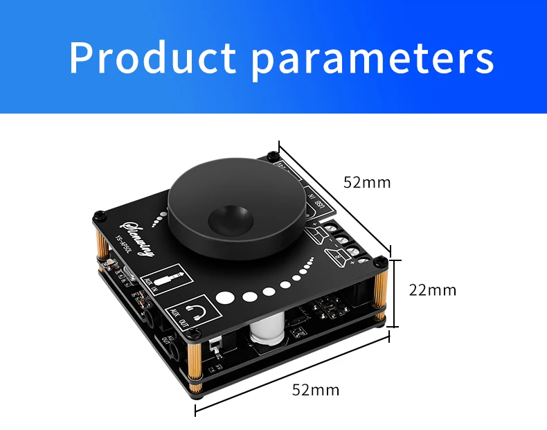 DIY Audio Modification Module 50W*2 Mini Digital Stereo Amplifier  Speaker Power Amplifier Board Module Bluetooth 5.0 YS-AP50L