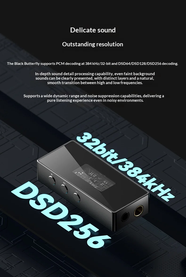 TRN Black Pearl Portable Hifi Digital Audio Dac Headphone Amplifier Adapter For Mobile Phone