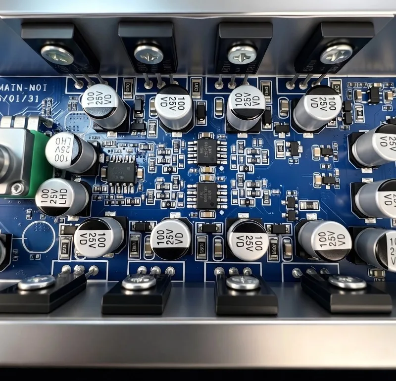 GIGAS 1 Compact Desktop Headphone Amp, Metal Chassis High Power Class AB Amp, Dual Input & Dual Output for Desktop HiFi Playback