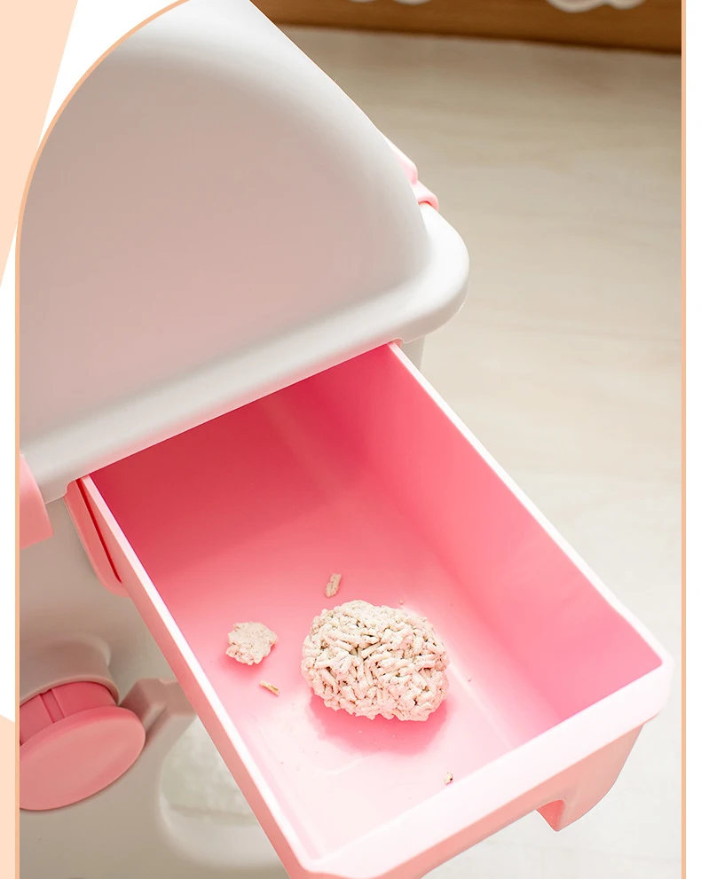 Cat Litter Box Sandbox Tray Filler For Cats Toilet Self-Cleaning Dustbin With Absorbent Crystal Garbage Sanitation