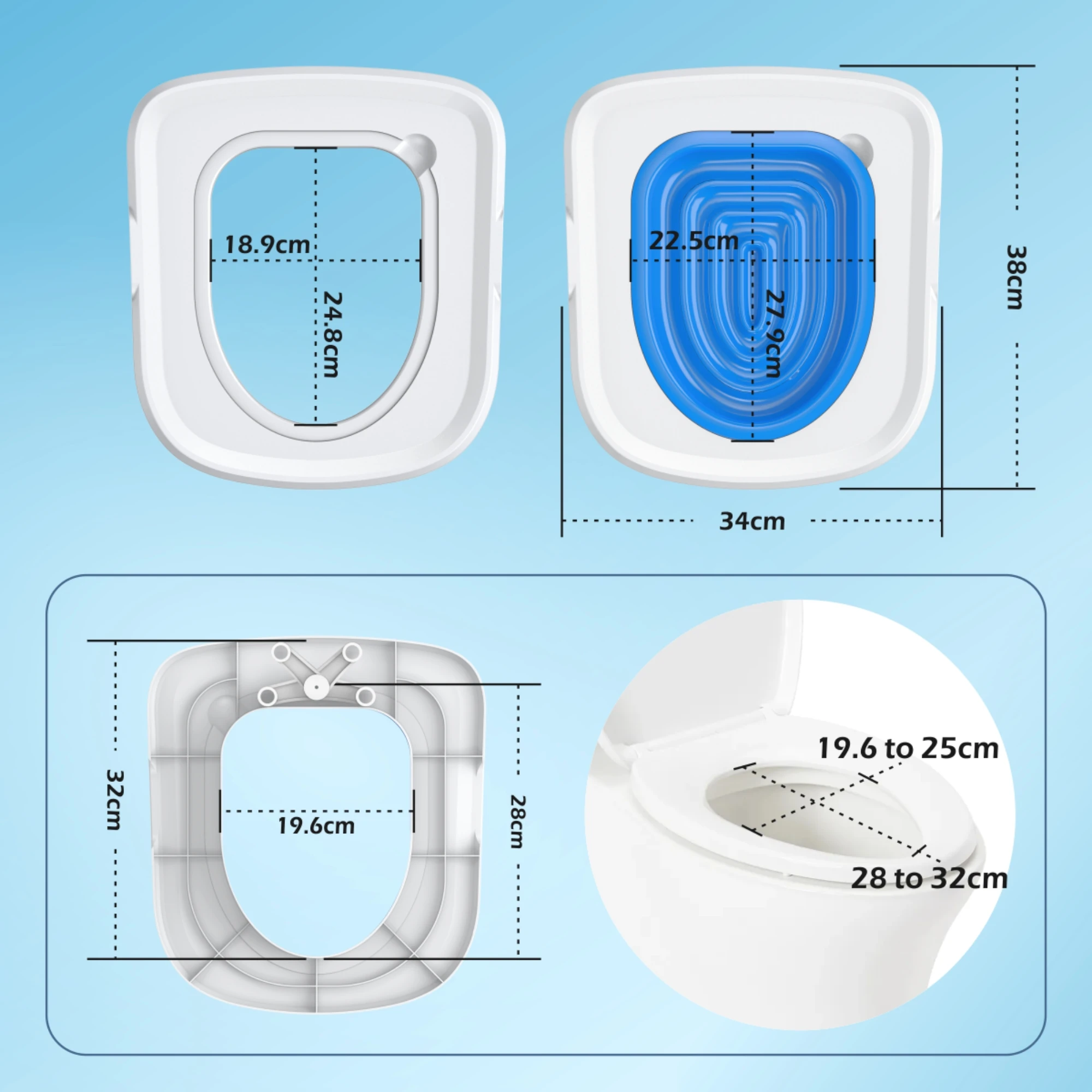 Pet Cat and Dog Toilet Training Artifact Kit Sand Tray Toilet Removable Reusable Trainer Toilet Pet Cleaning Training Products