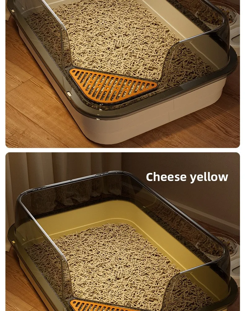 Cat Litter Box Oversized Splash-proof Plastic Cat Litter Box Large Take-out Pet Cat Toilet Pet Supplies