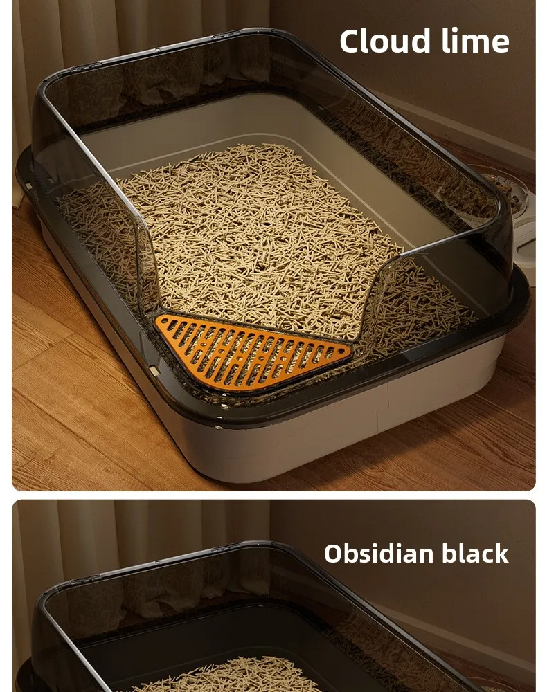 Cat Litter Box Oversized Splash-proof Plastic Cat Litter Box Large Take-out Pet Cat Toilet Pet Supplies