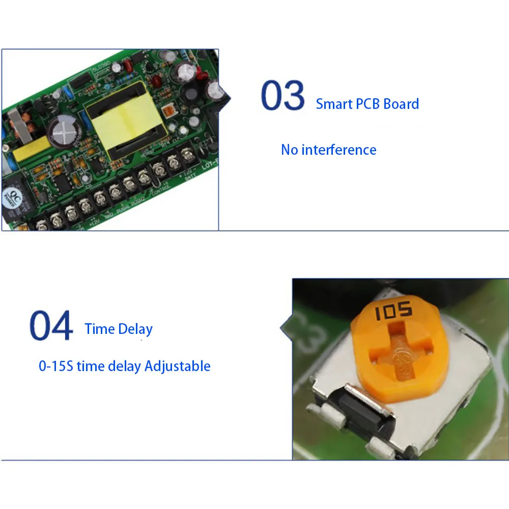 DC 12V Door Access Control System Switch Power Supply 5A AC 100~240V For Electric Lock RFID Fingerprint Access Control System