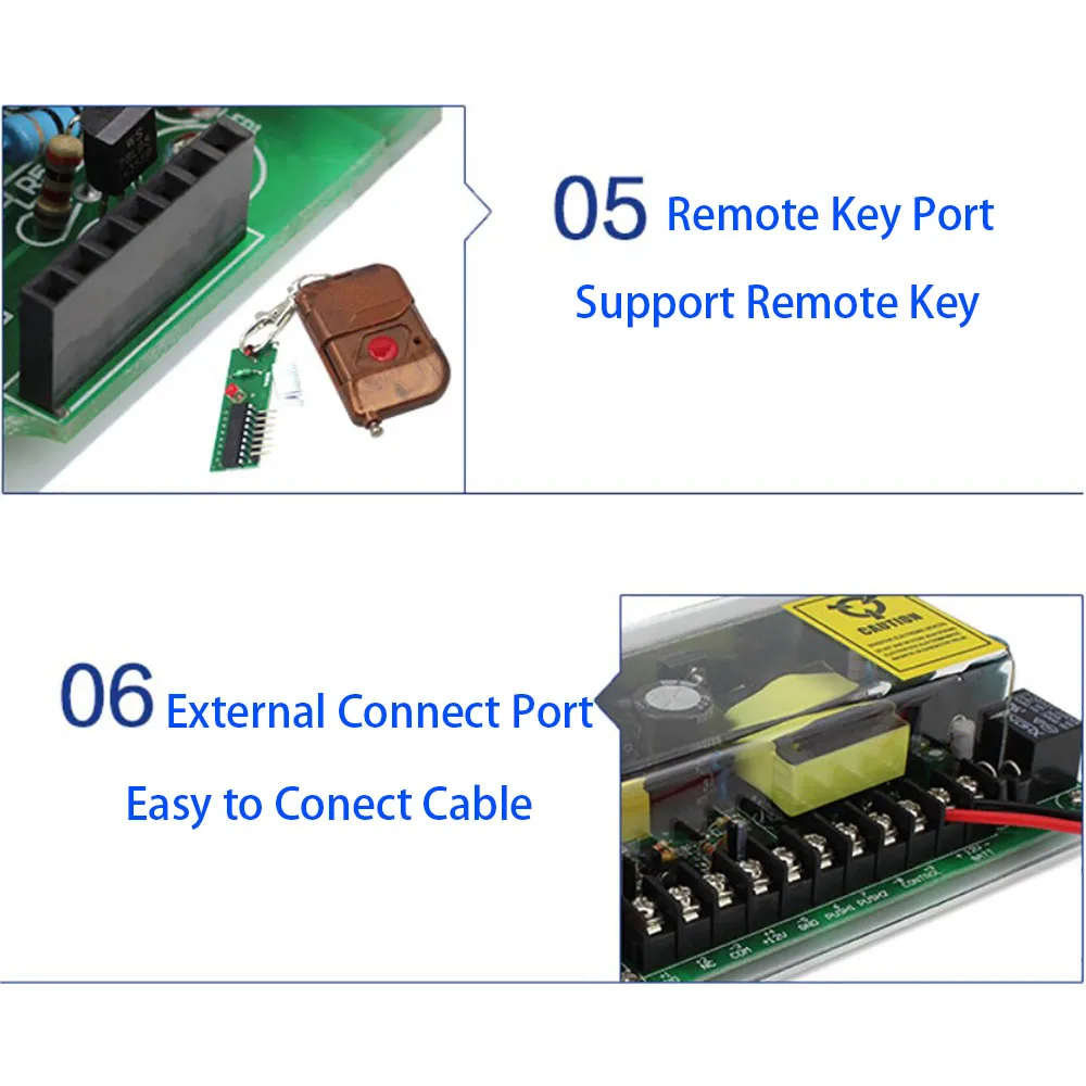 DC 12V Door Access Control System Switch Power Supply 5A AC 100~240V For Electric Lock RFID Fingerprint Access Control System