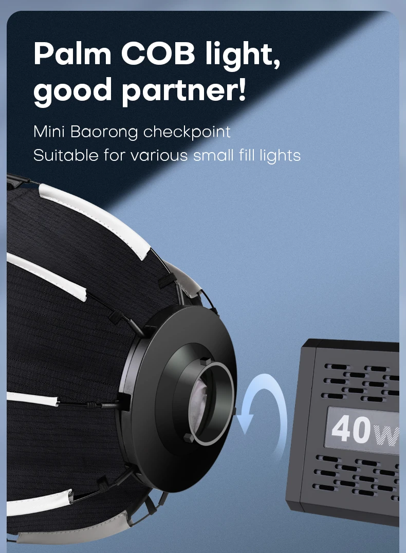 30cm Parabolic Softbox Mini Bowens Mount Quick mount and release for studio shooting continuous lighting flash matches ZU60/ZU80