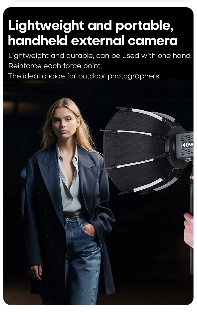 30cm Parabolic Softbox Mini Bowens Mount Quick mount and release for studio shooting continuous lighting flash matches ZU60/ZU80