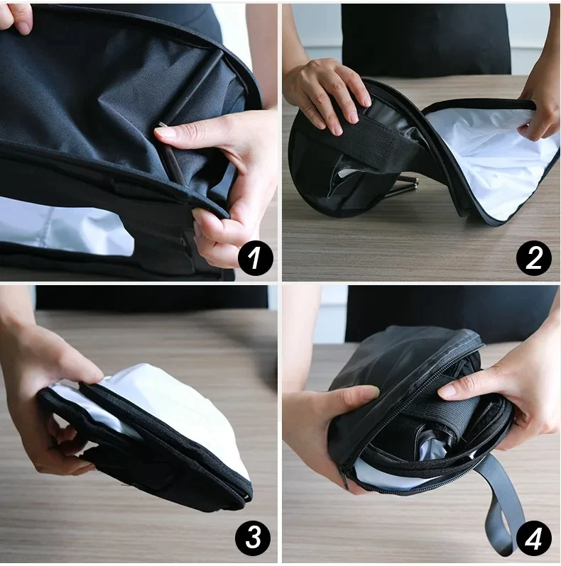 Multifunctional 410mm Mini Portable Foldable Flash Diffuser Easy-fold Design Softbox for Flash Speedlite Soft Filter