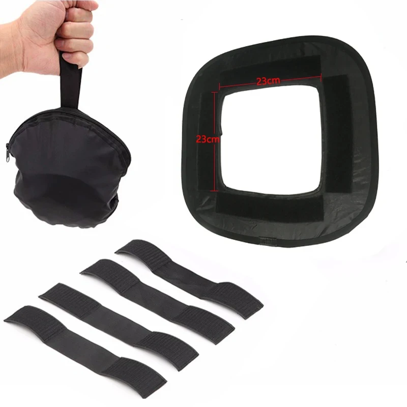 Multifunctional 410mm Mini Portable Foldable Flash Diffuser Easy-fold Design Softbox for Flash Speedlite Soft Filter