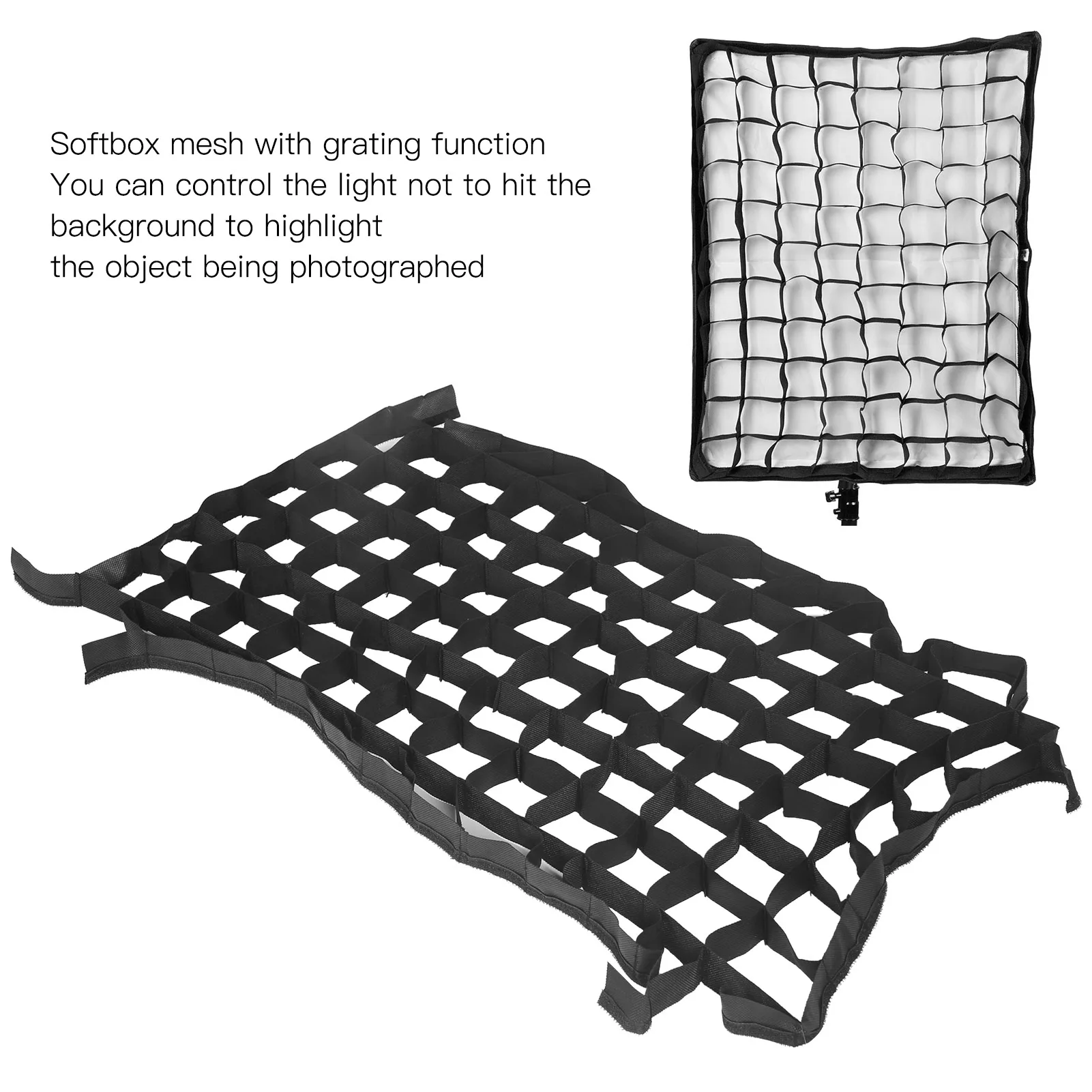 Soft Light Grid for Softbox 50x70cm Foldable Softbox Cellular Grid Mesh for Photography Shooting Studio Accessories