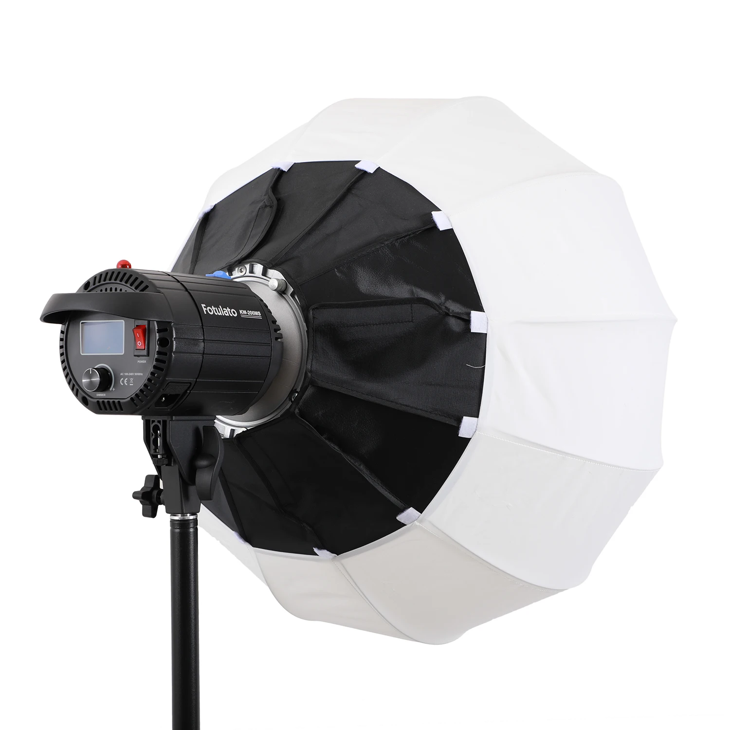 30cm Lantern Softbox with Mini Bowens Mount Quick Release Ball Diffuser Light Modifier for Mini Outdoor COB lamp