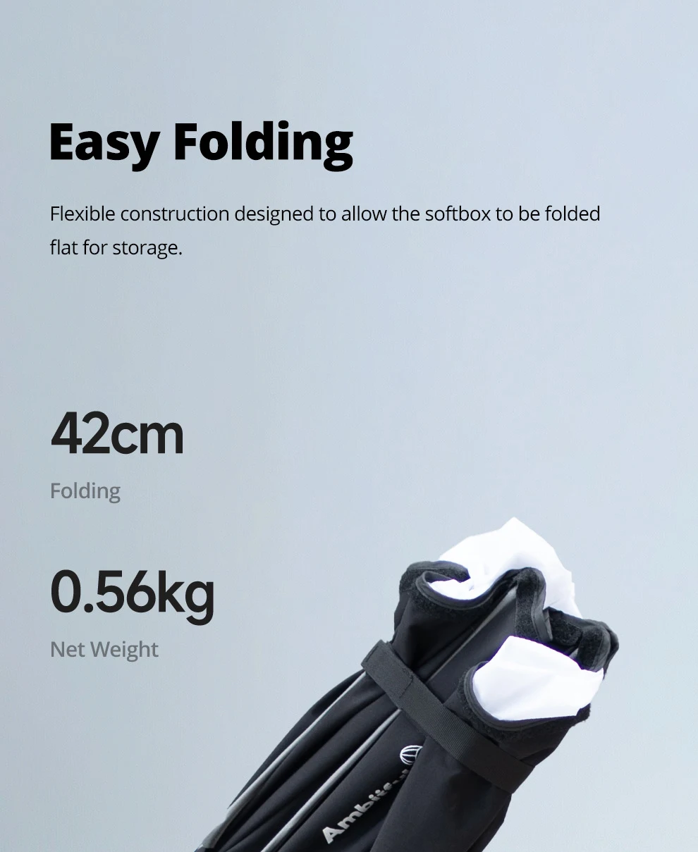 Ambitful FS Series FS40cm 60cm 80cm Quick-Setup Octagon Softbox Bowens Mount for Godox Aputure Sokani Studio LED Video Light