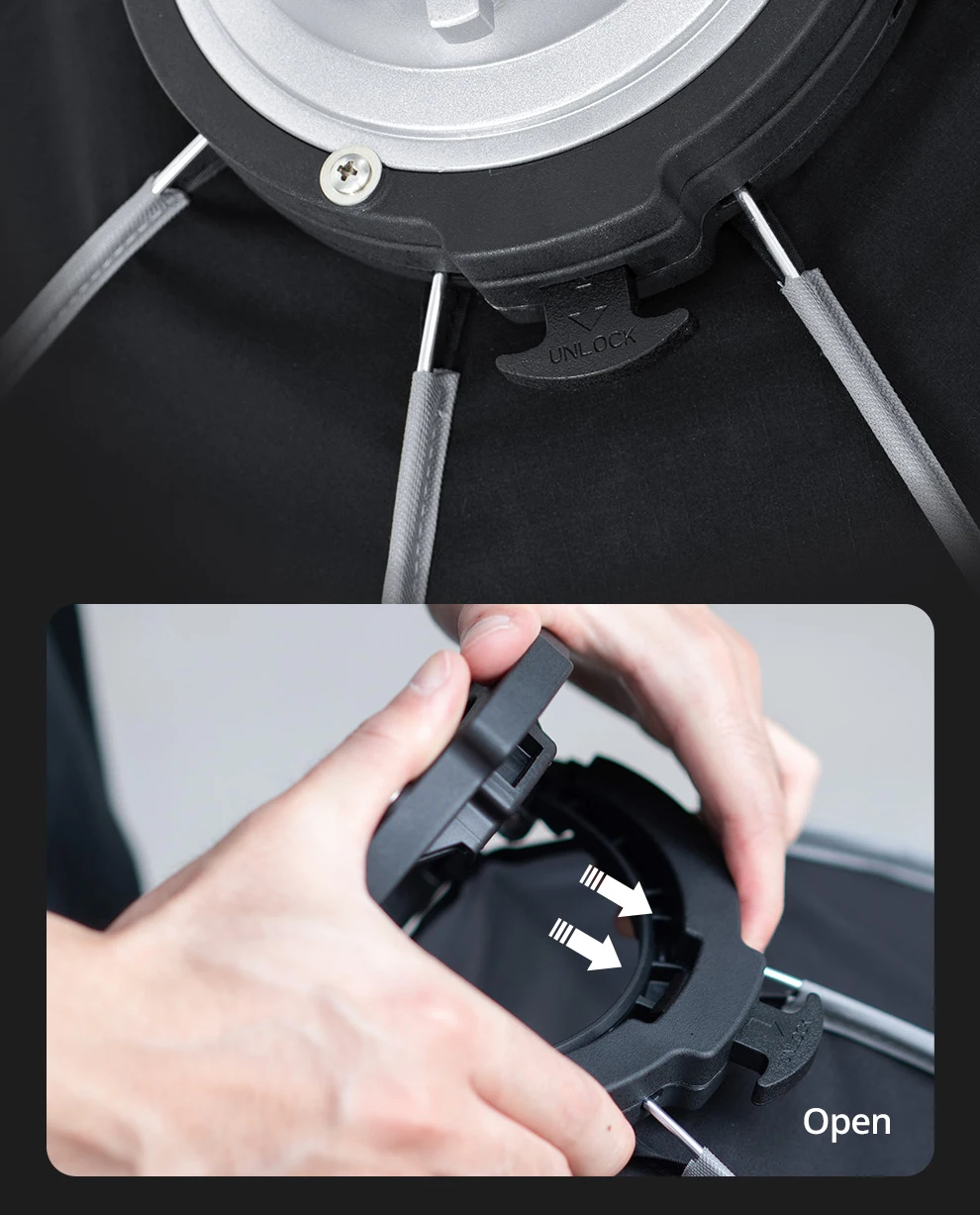 Ambitful FS Series FS40cm 60cm 80cm Quick-Setup Octagon Softbox Bowens Mount for Godox Aputure Sokani Studio LED Video Light