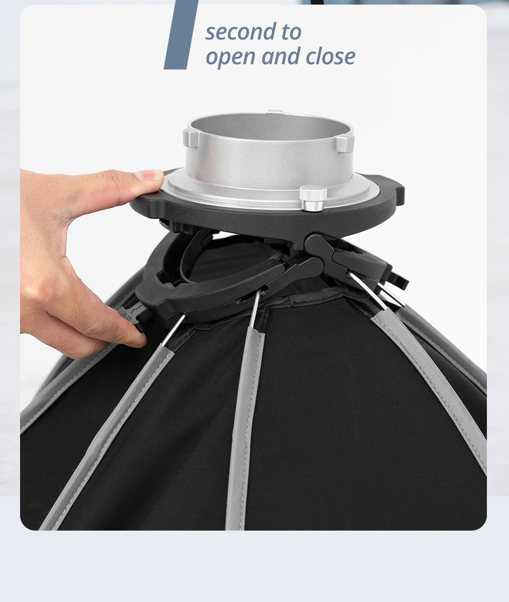 Ambitful FS Series FS40cm 60cm 80cm Quick-Setup Octagon Softbox Bowens Mount for Godox Aputure Sokani Studio LED Video Light