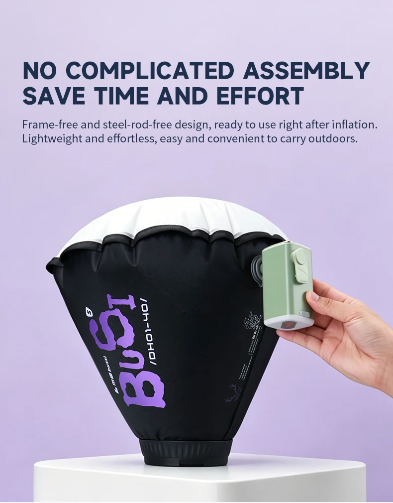 Inflatable Soft Light Lantern Softbox for 40-60cm Reflector Compatible with Godox Zhiyun Nanlite Selens Ulanzi Yongnuo
