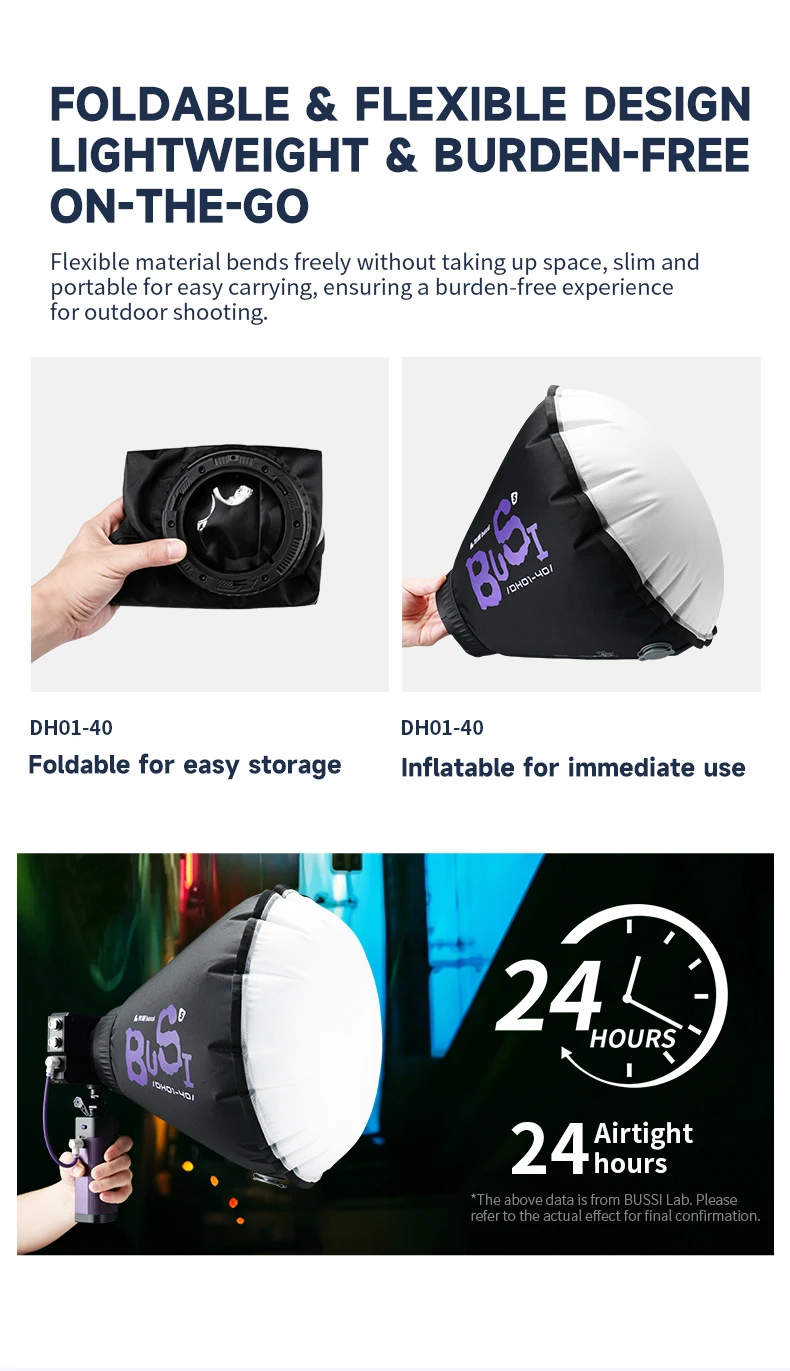 Inflatable Soft Light Lantern Softbox for 40-60cm Reflector Compatible with Godox Zhiyun Nanlite Selens Ulanzi Yongnuo