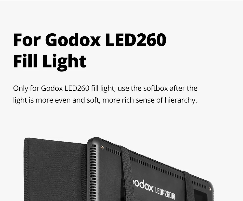 Godox LEDP260C LED Video Soft Light Diffuser Honeycomb Grid Softbox for Godox LED Video Light (Softbox Only)