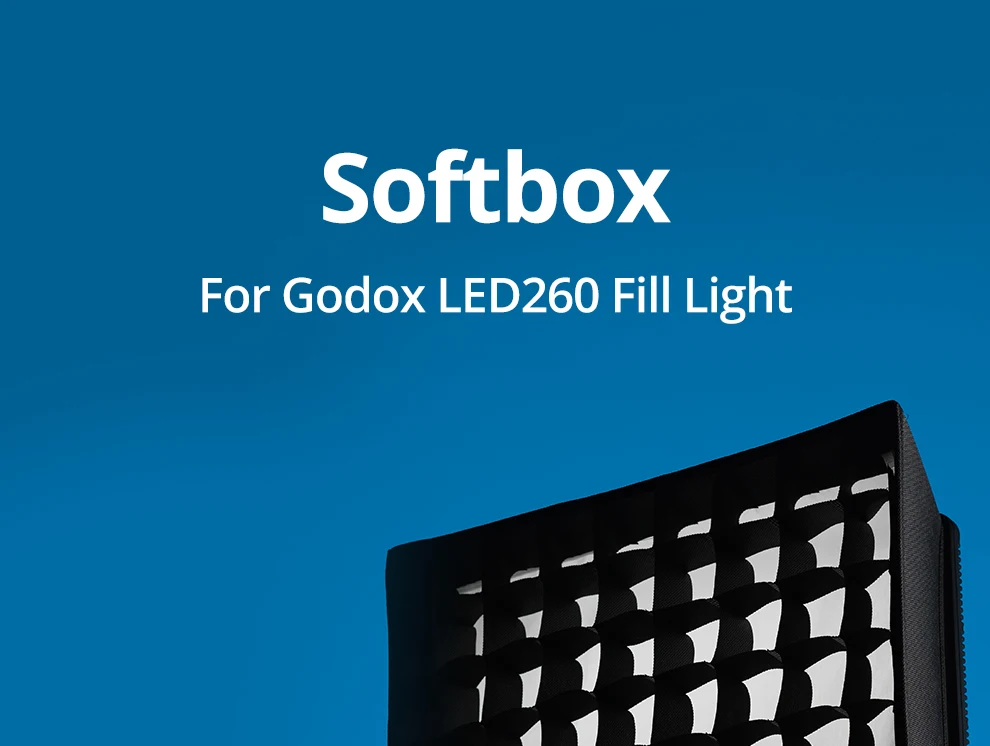 Godox LEDP260C LED Video Soft Light Diffuser Honeycomb Grid Softbox for Godox LED Video Light (Softbox Only)