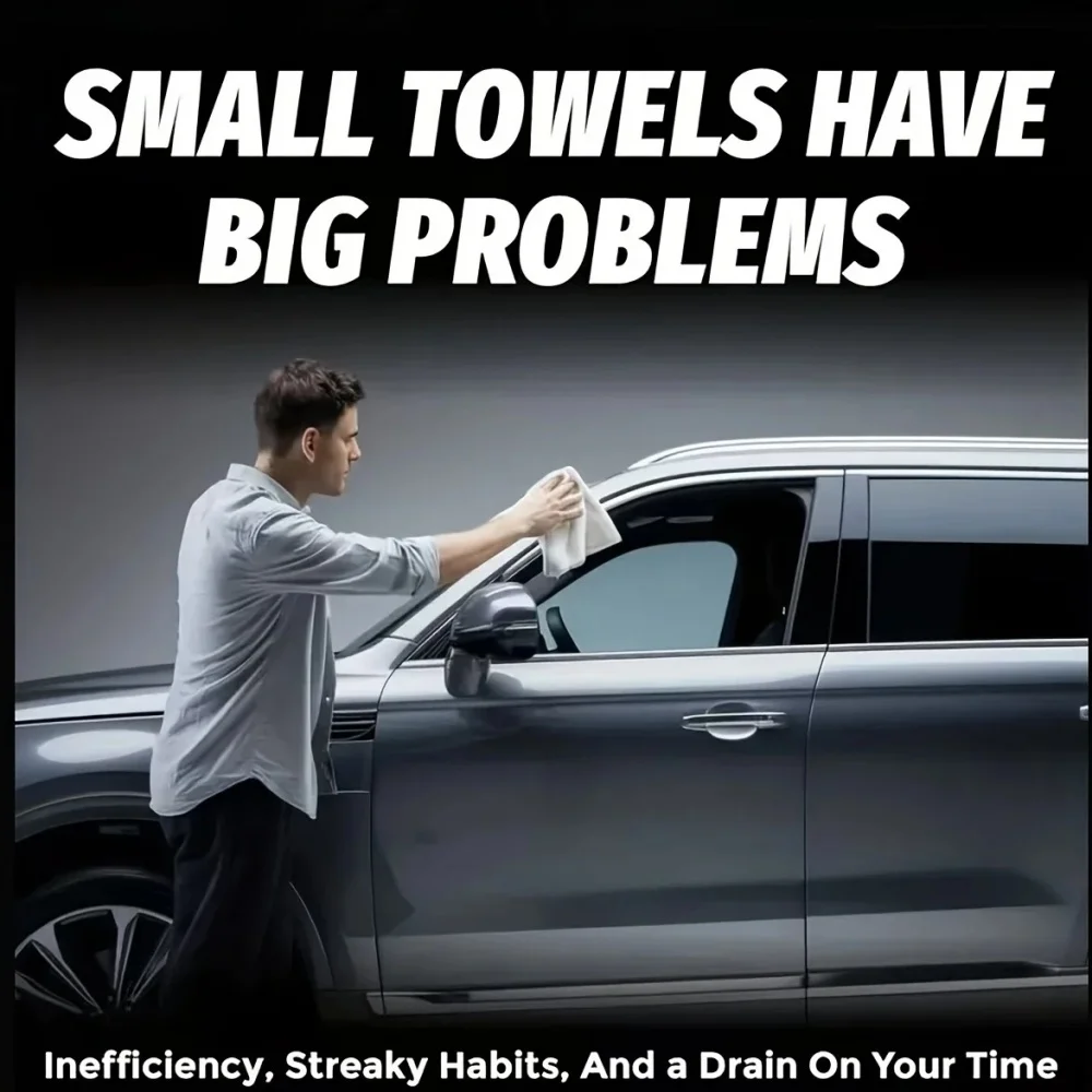 Ultra Absorbent Car Towel XXL Extra Large Microfiber Drying Towel - Ultra Absorbent Thickened Technology with Twist Ring Design