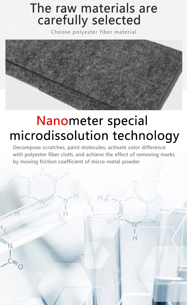 Upgraded Nano Magic Scratch Remover Cloth Multipurpose Car Paint Scratch Repair Cloth Shine Restore