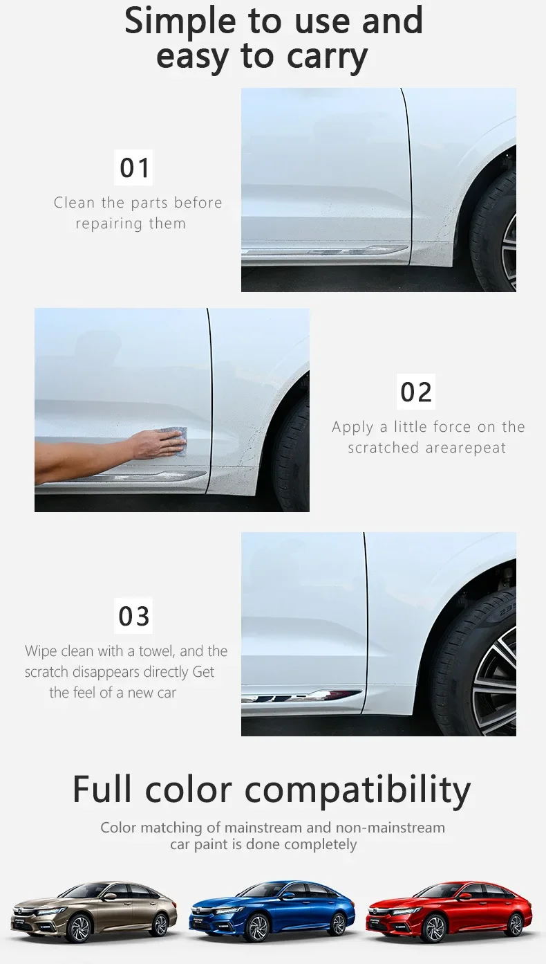Upgraded Nano Magic Scratch Remover Cloth Multipurpose Car Paint Scratch Repair Cloth Shine Restore