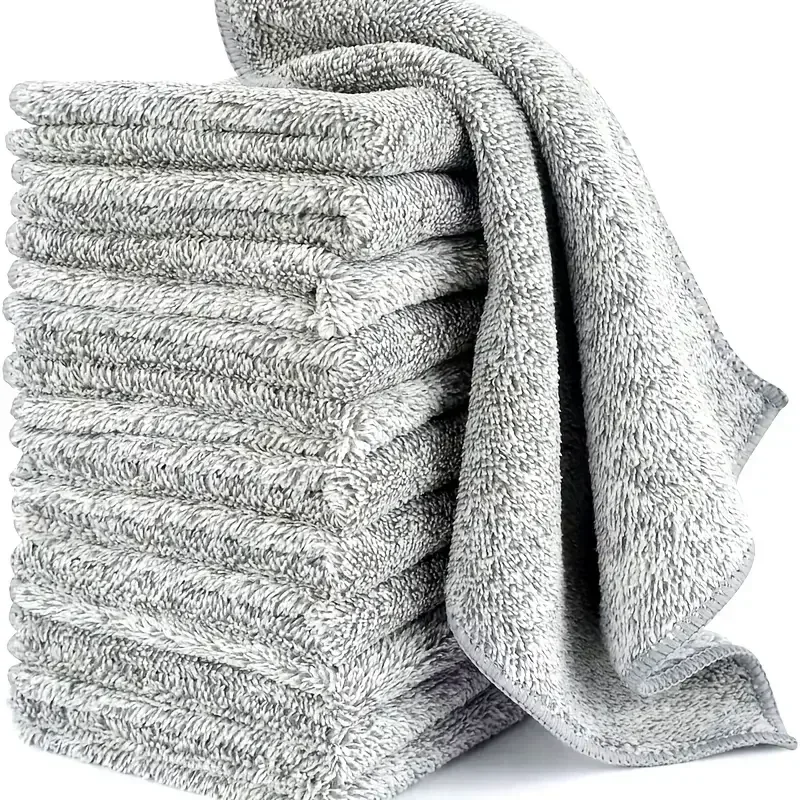 Microfiber Cleaning Cloths Absorbent Soft Stain-removing Towels for Bicycle Car Kitchen Reusable Cleaning Towels