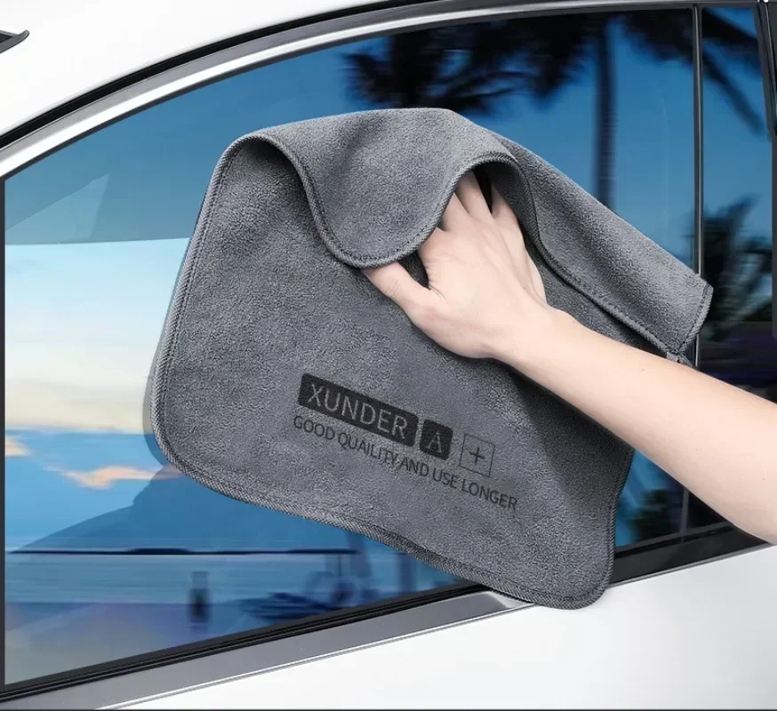 6Pcs High-end Microfiber Car Washing Towel Auto Cleaning Drying Cloth Car Care Detailing Cloth Water Absorption Car Rag