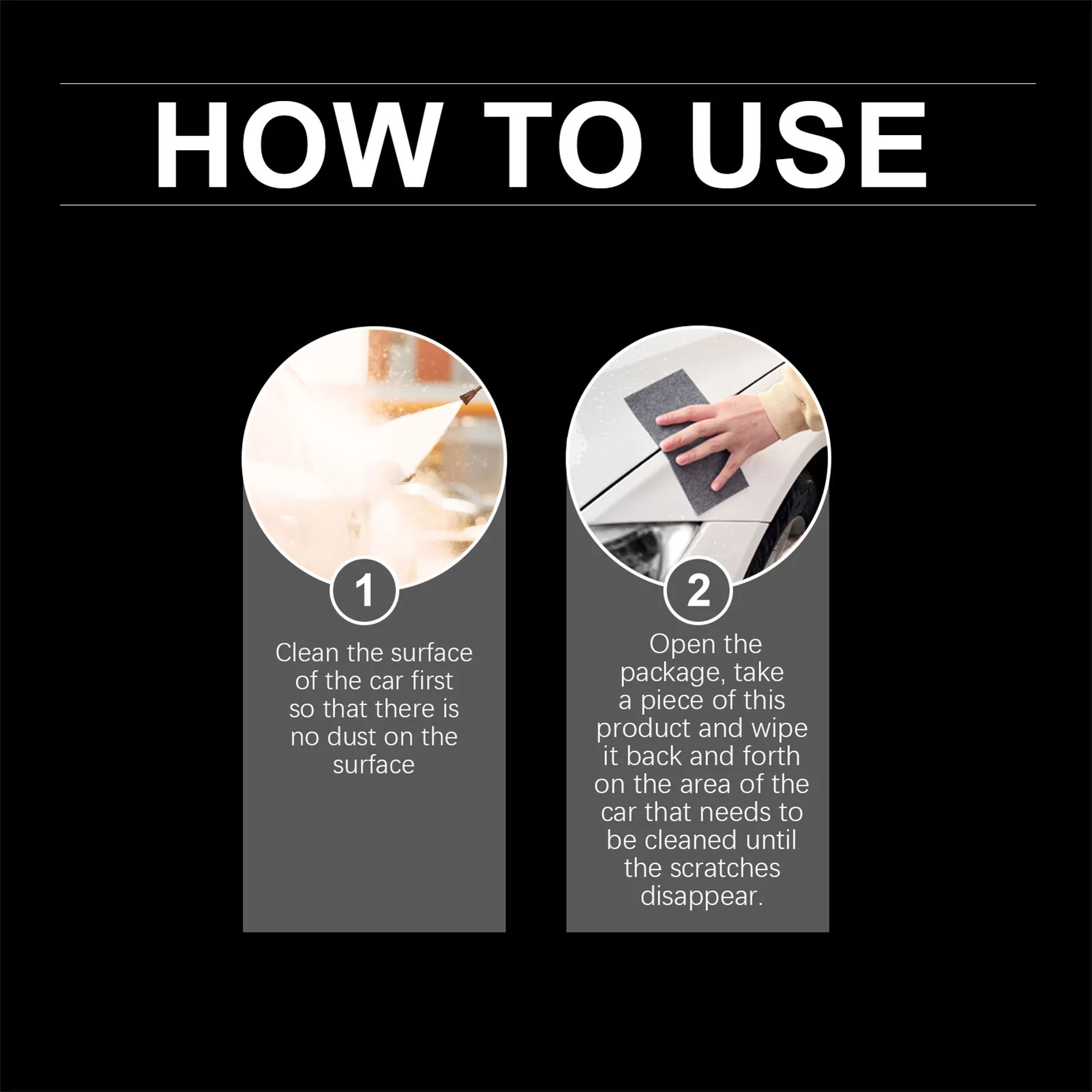 Nano Sparkle Cloth for Car Scratches Easy to Use Lightweight Scratch Cleaning Maintenance Towels for Motorbike SUV