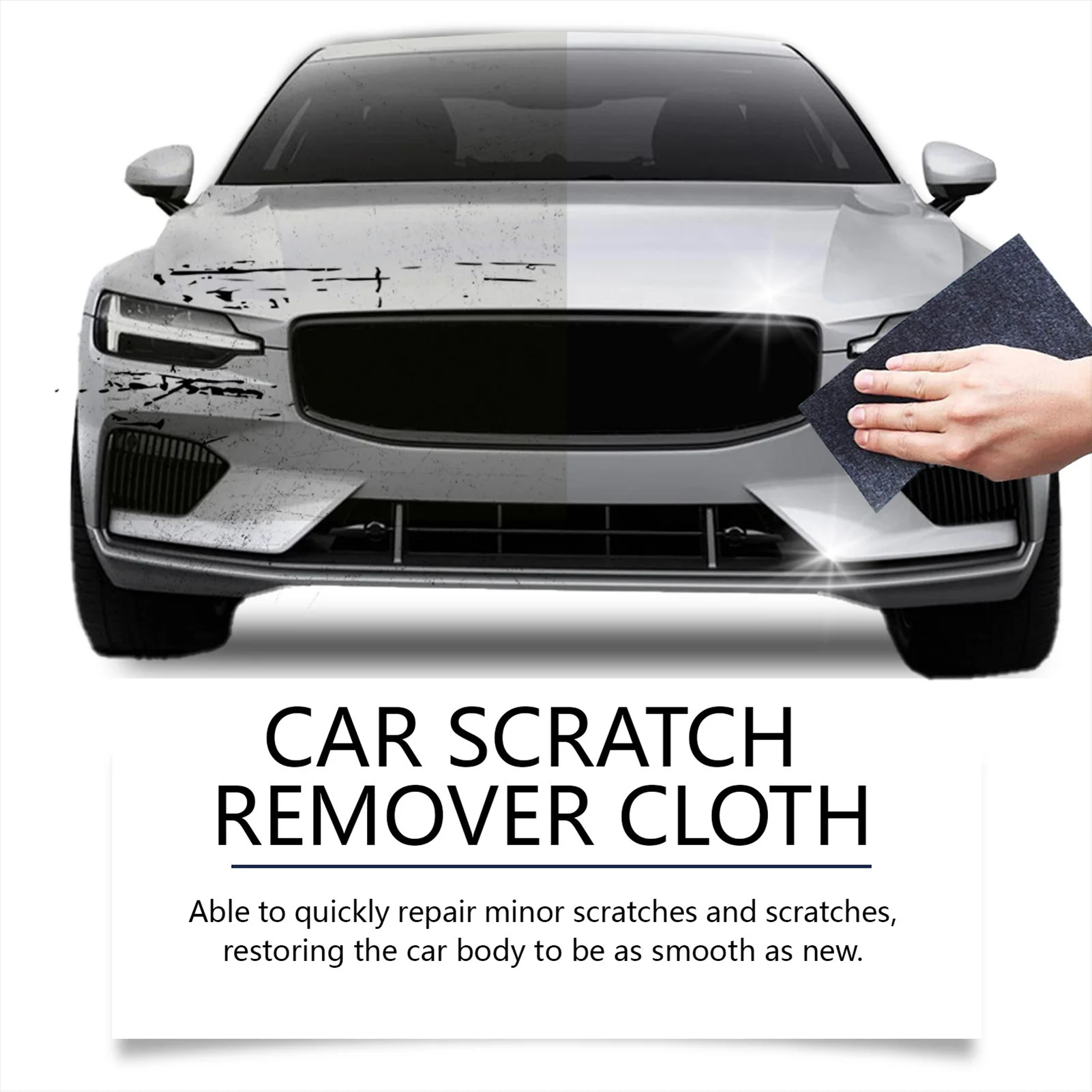 Nano Sparkle Cloth for Car Scratches Easy to Use Lightweight Scratch Cleaning Maintenance Towels for Motorbike SUV