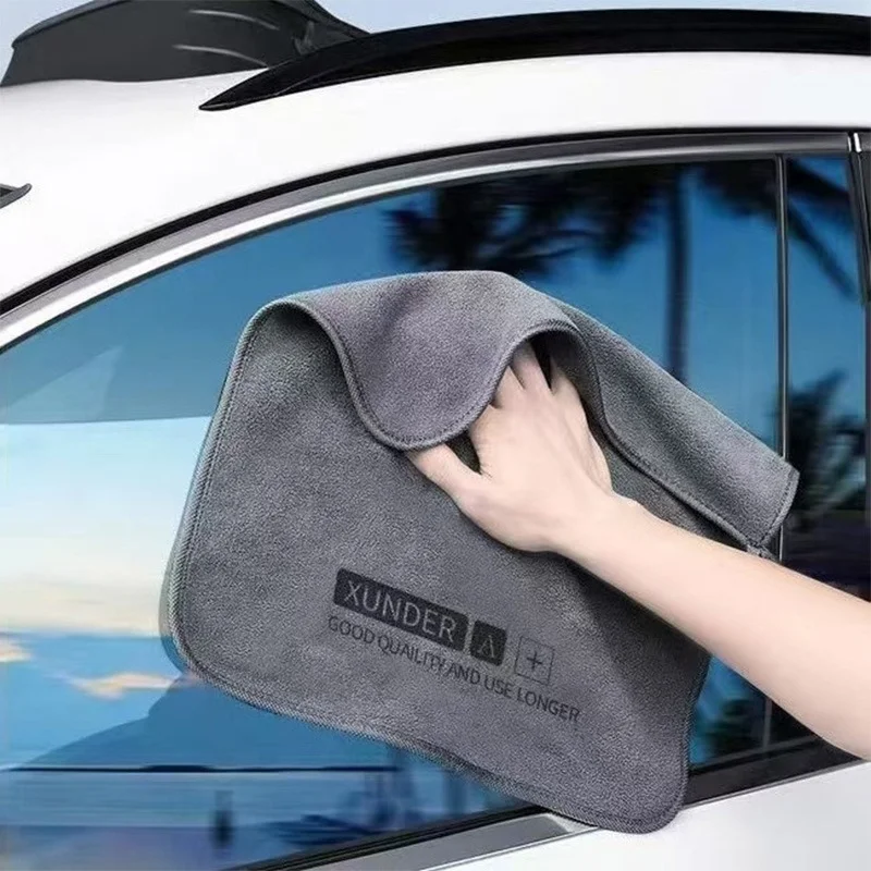 High-end Microfiber Car Washing Towel Auto Cleaning Drying Cloth Hemming Car Care Detailing Cloth Water Absorption Car Rag