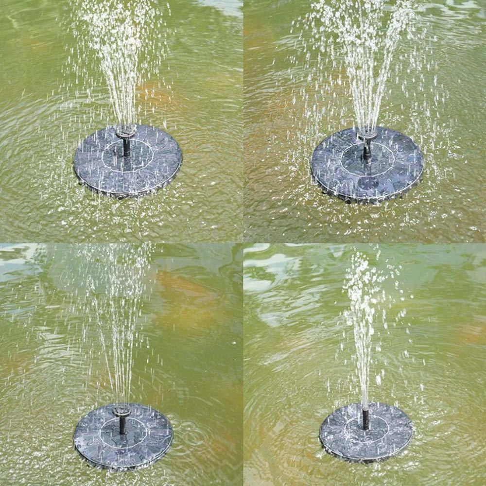 Mini Solar Water Fountain Pool Pond Waterfall Fountain Garden Decoration Outdoor Bird Bath Solar Powered Fountain Floating Water