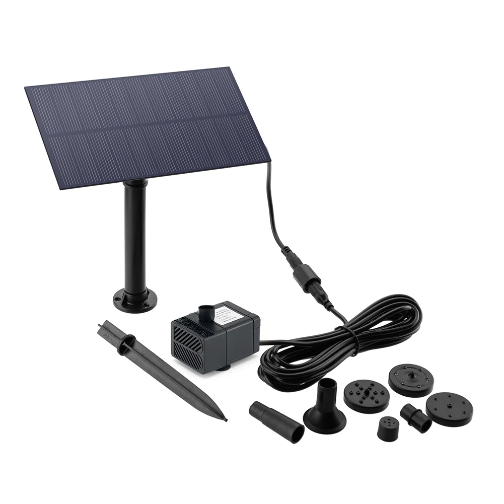 5V / 7V Solar Fountain Pump With Stake Watering System Energy Saving Kits Solar Power Panel Water Pump Garden Decoration