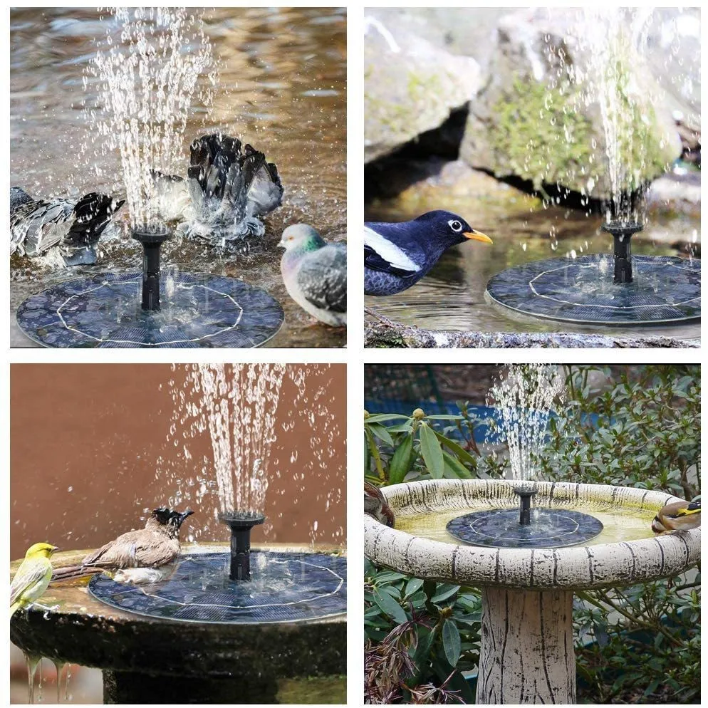 Outdoor Solar Floating Fountain Floating Solar Fountain Garden Water Fountain Pool Pond Decoration Solar Panel Powered Fountain