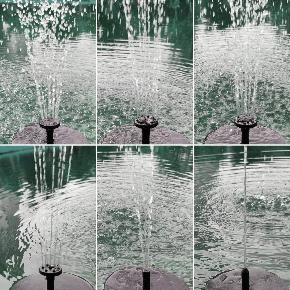 Outdoor Solar Floating Fountain Floating Solar Fountain Garden Water Fountain Pool Pond Decoration Solar Panel Powered Fountain